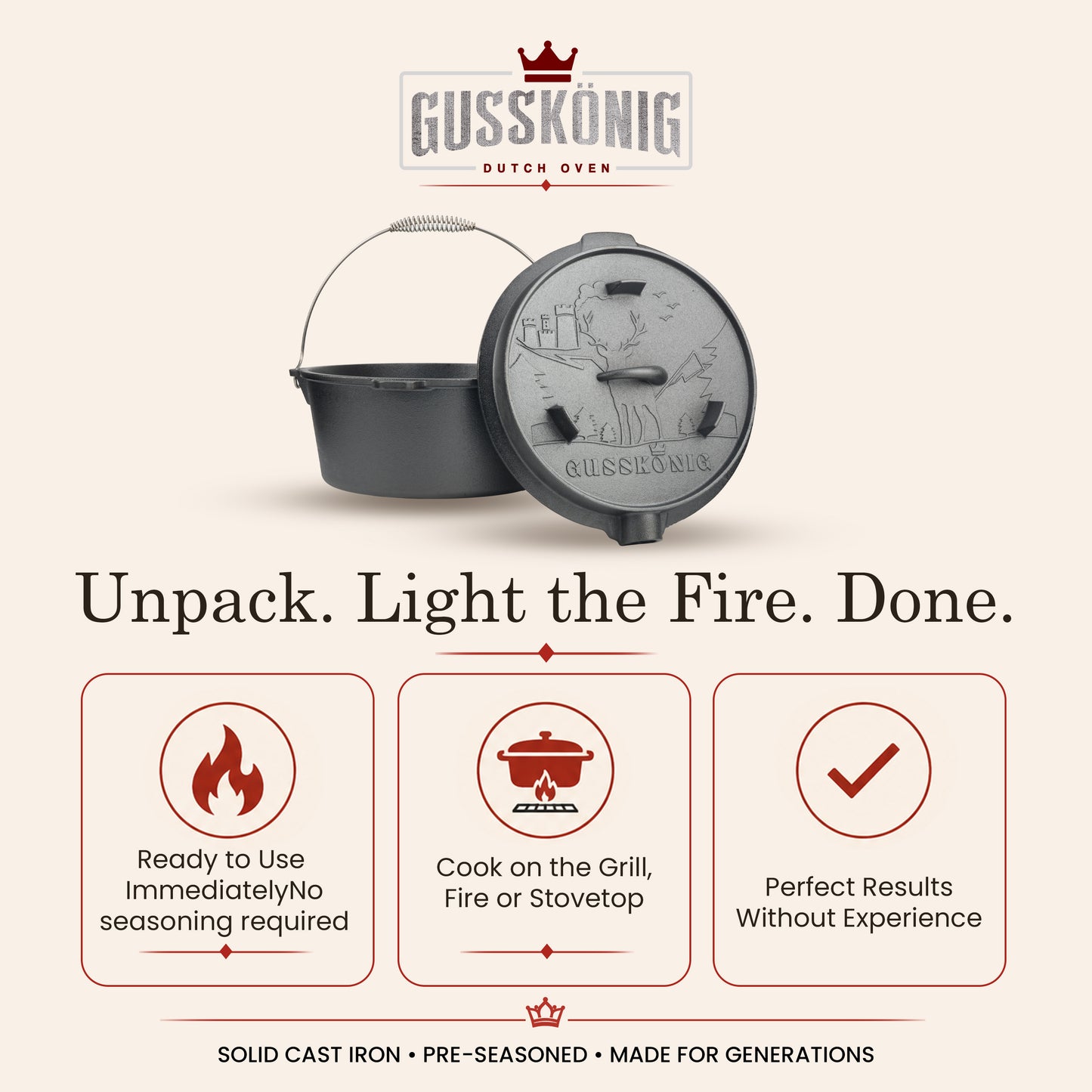 GUSSKÖNIG Dutch Oven