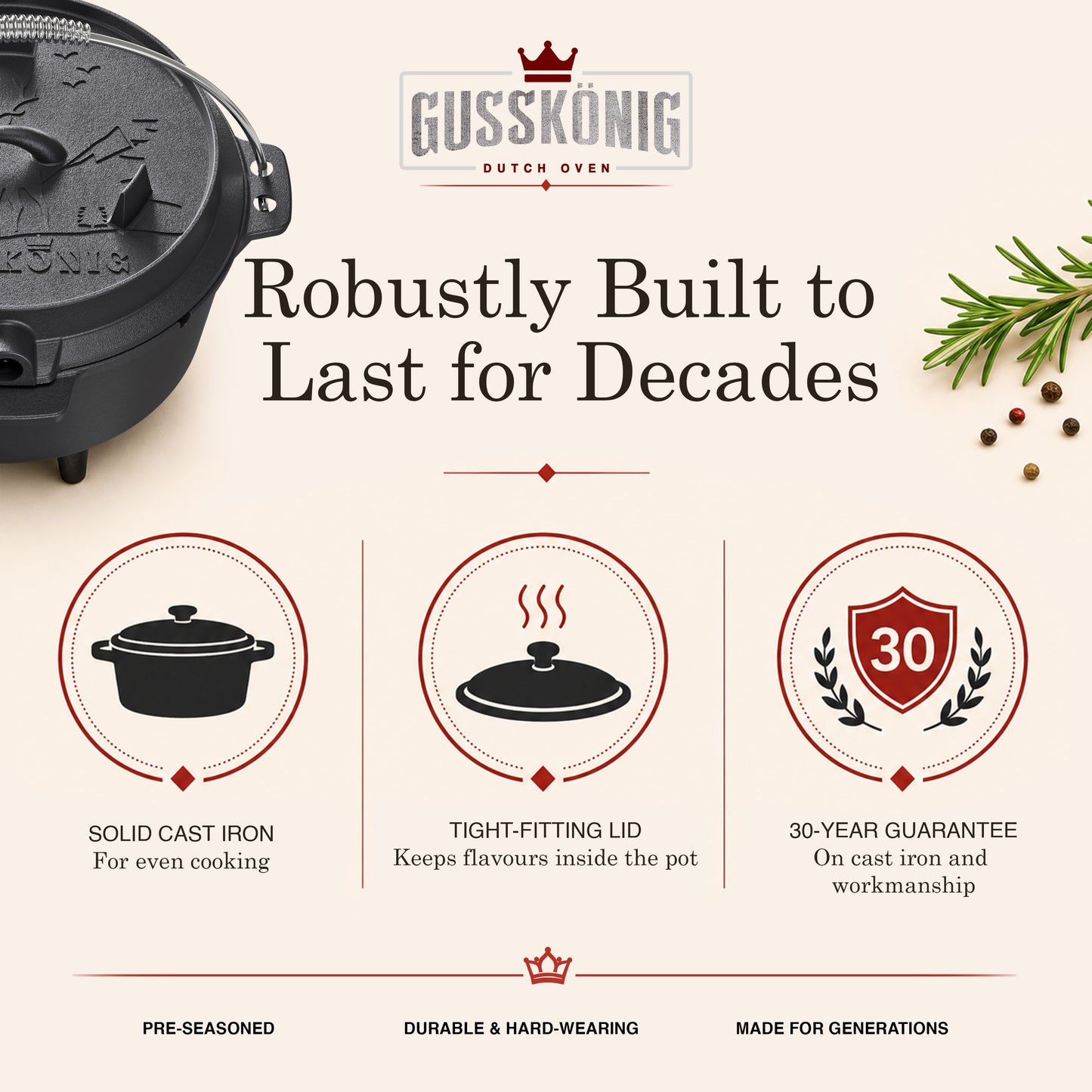 GUSSKÖNIG Dutch Oven