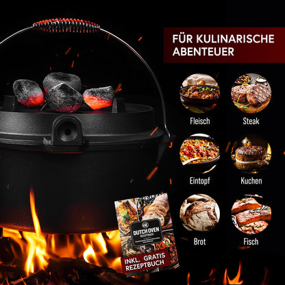 GUSSKÖNIG Dutch OvenOhne Füßen+RingreinigerGusskönig